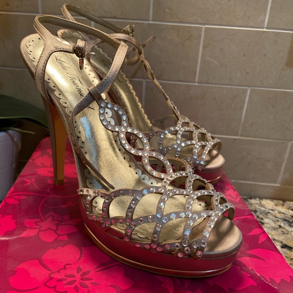 Platform rhinestone heels - Picture 3 of 4